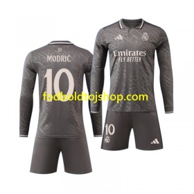 Real Madrid Luka Modrić 10 Børn 3. Fodboldsæt 2024-25 L/S (+ Korte bukser)